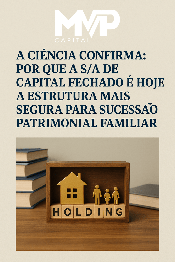 A sucessão patrimonial só falha por um motivo: falta de estrutura.

É por isso que a S/A de capital fechado se tornou o padrão das famílias que querem continuidade sem conflitos. Sucessão por ações, proteção contra terceiros e governança que evita rupturas.

Sucessão não é sobre documentos.
É sobre preservar o legado.

Se a estrutura não é forte o bastante, o patrimônio não atravessa gerações.

Simples assim.

#PlanejamentoSucessorio #HoldingFamiliar #Patrimonio #Família #Governança #Herança #MVPCapital #SucessãoFamiliar #WealthManagement #FamilyBusiness